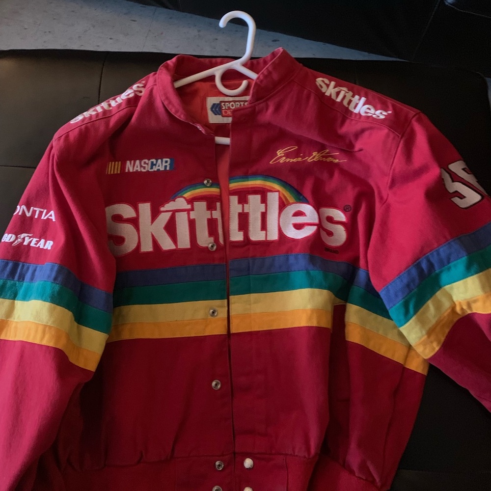 Vintage Ernie Irvin Skittles jacket Sz XXL